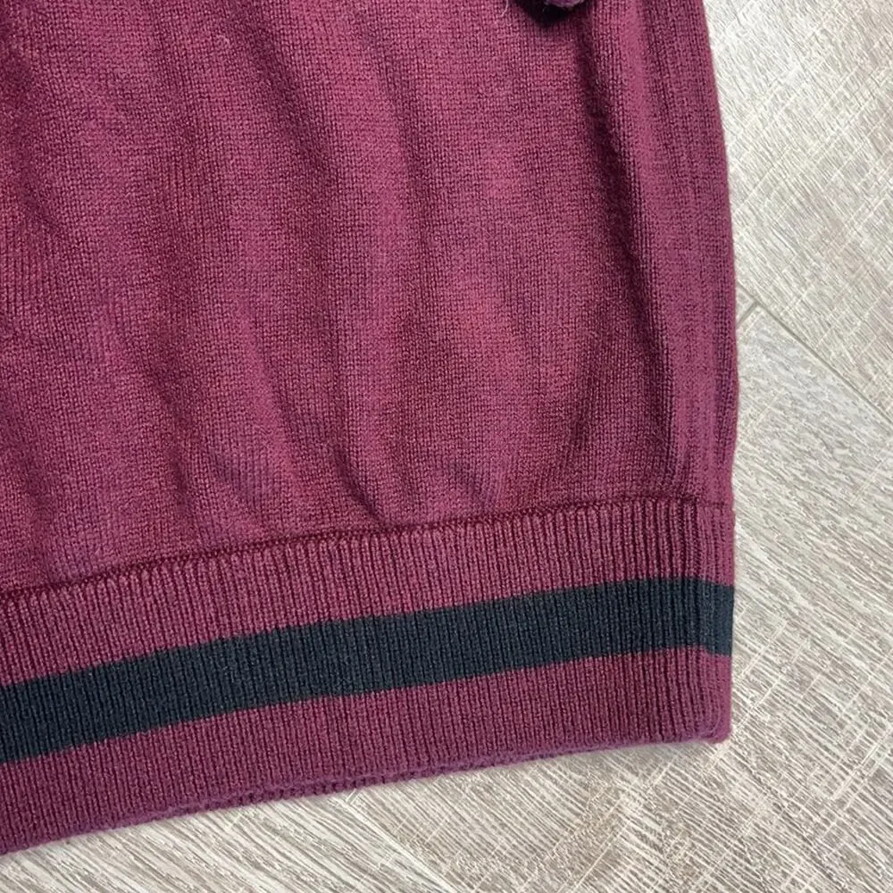 MICHAEL KORS Women's Burgundy Pullover Hoodie Sweater Size Small